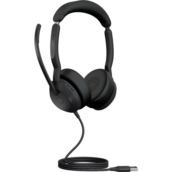 ყურსასმენი Jabra 25089-999-999 Evolve2 50 MS Stereo, Headset, Wired, Bluetooth, USB, Black