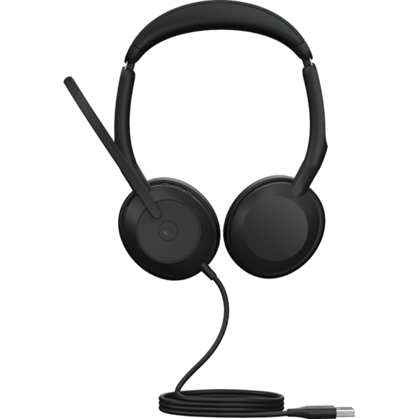 ყურსასმენი Jabra 25089-999-999 Evolve2 50 MS Stereo, Headset, Wired, Bluetooth, USB, Black