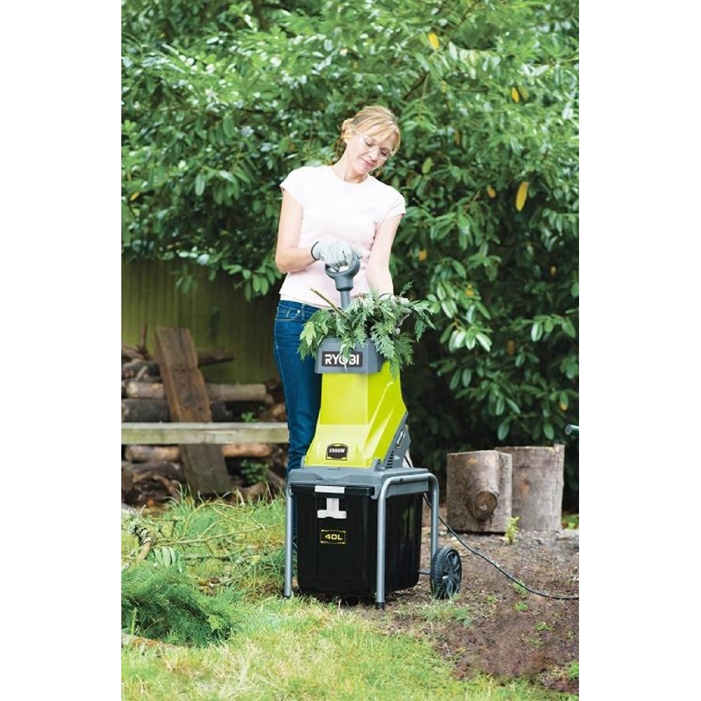 დასაქუცმაცებელი მანქანა Ryobi RSH2545B, 2500W, 40L, Green