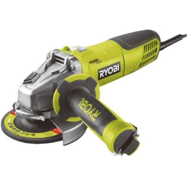 Ryobi RAG950-125S, 950W, 125mm, 12000Rpm, Yellow