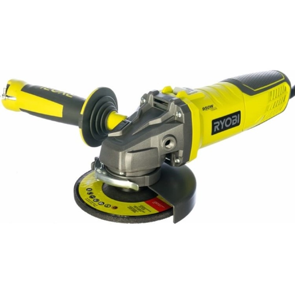 Ryobi RAG950-125S, 950W, 125mm, 12000Rpm, Yellow