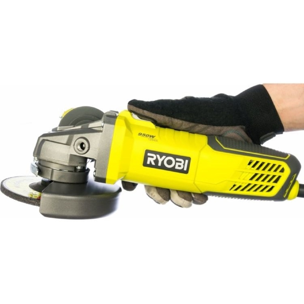 Ryobi RAG950-125S, 950W, 125mm, 12000Rpm, Yellow