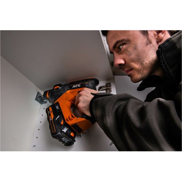 პერფორატორი AEG BBH18C-0, 1300Rpm, 1.5J, Black/Orange