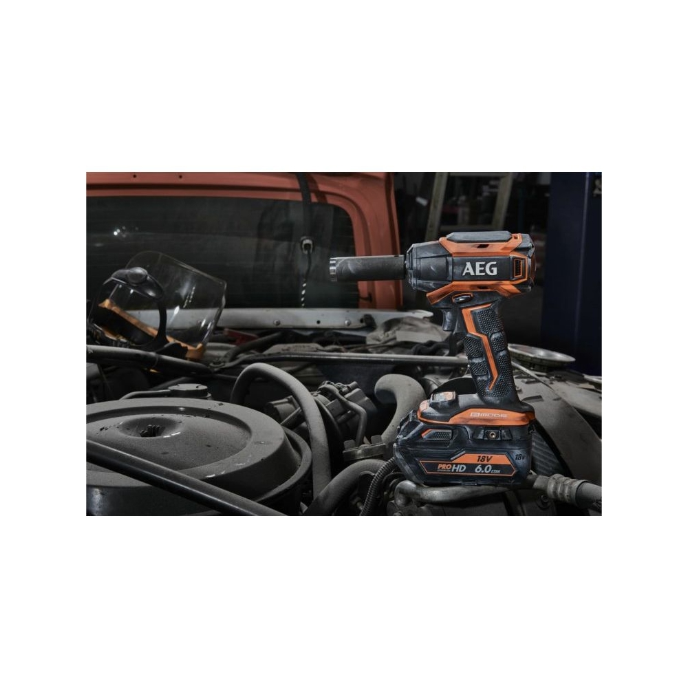 AEG BSS18C12ZB6-0, Cordless Impact Wrench, Orange
