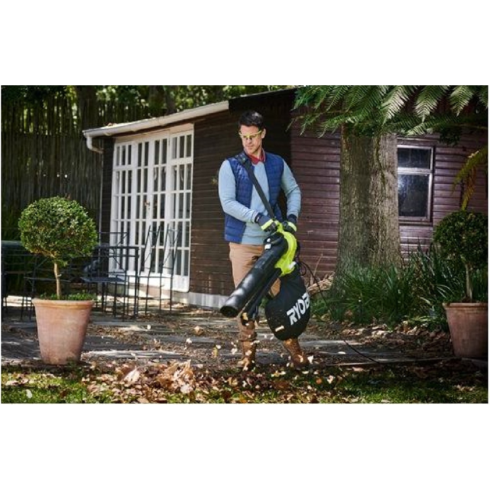 Ryobi RBV3000CESV, 3000W, 45L, Garden Vacuum Cleaner, Black