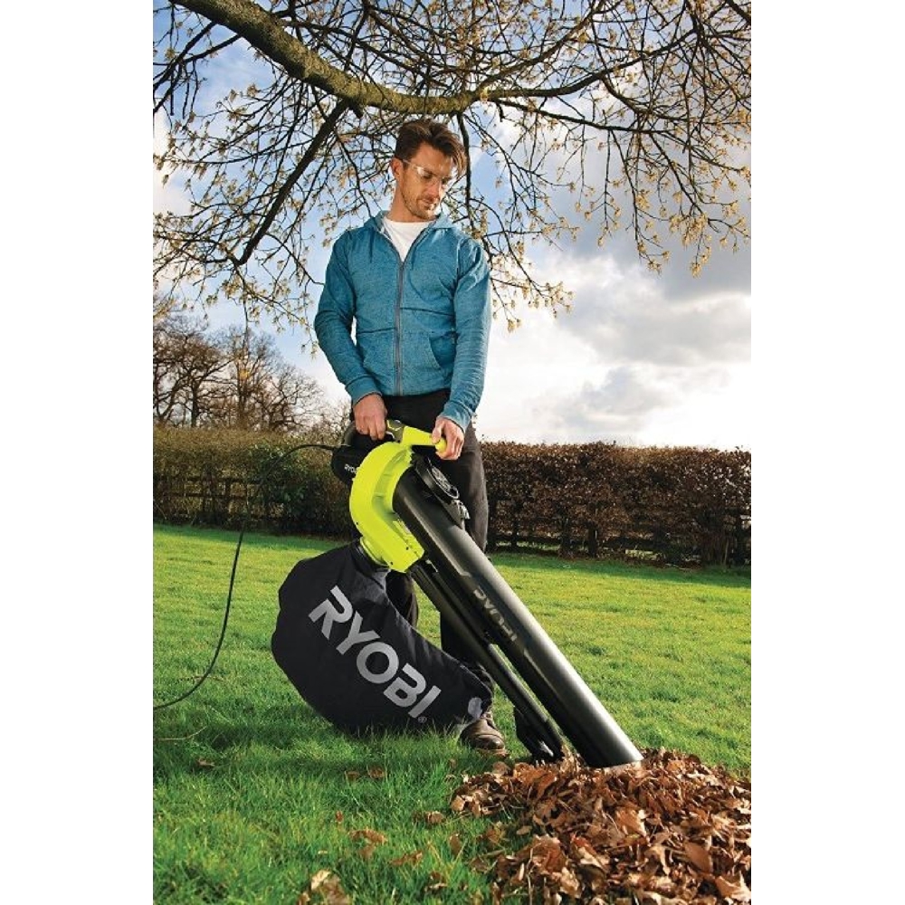 Ryobi RBV3000CESV, 3000W, 45L, Garden Vacuum Cleaner, Black