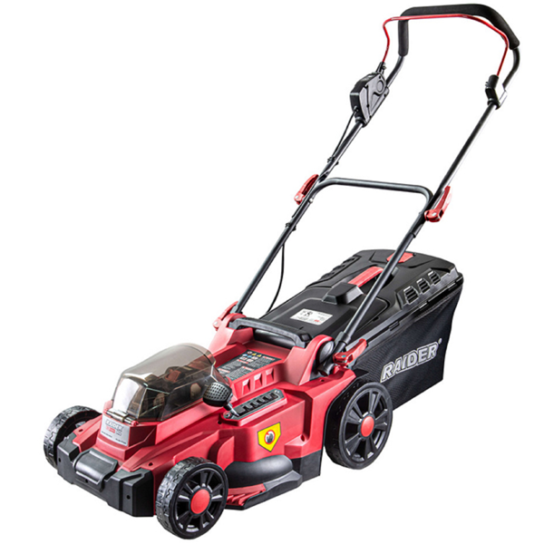 გაზონის საკრეჭი Raider RDP-BCLM20, 20V, Electric Lawn Mower, Black/Red