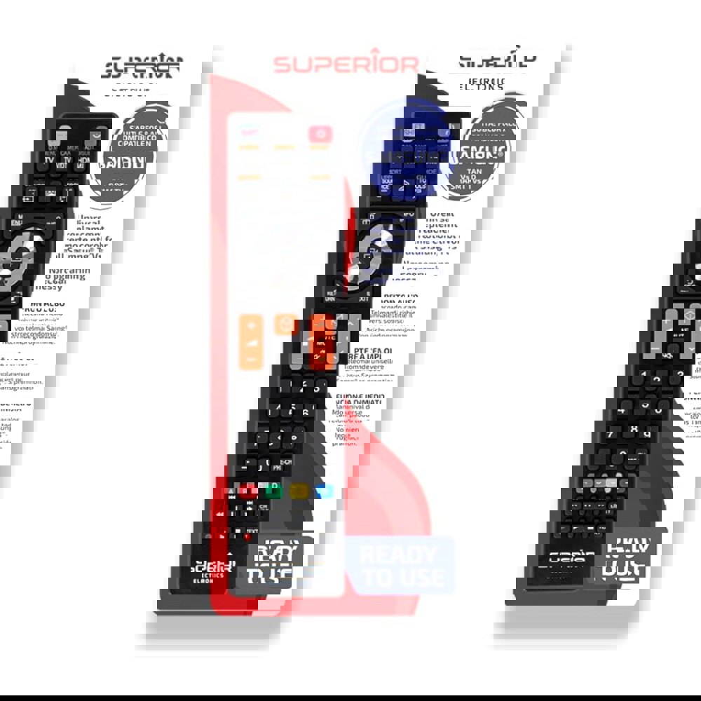 ტელევიზორის პულტი Superior Electronics SUPTRB008, Universal Samsung Remote Control, Black