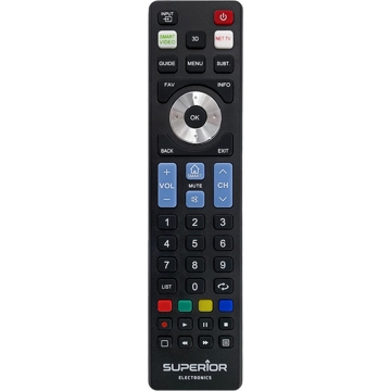 Superior Electronics SUPTRB007, Universal LG Remote Control, Black