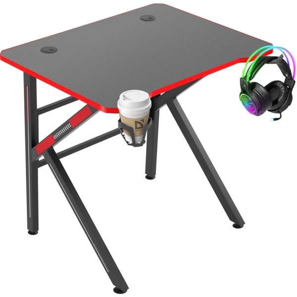 Gaming მაგიდა Defender 64331 Assassin, Gaming Table, Black/Red