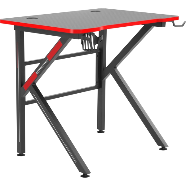 Gaming მაგიდა Defender 64331 Assassin, Gaming Table, Black/Red