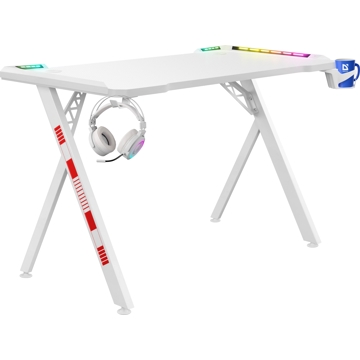 Gaming მაგიდა Defender 64332 Infinity, Gaming Table, White