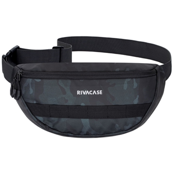 Rivacase 7614, 7.9", Waist Bag, Navy Camo