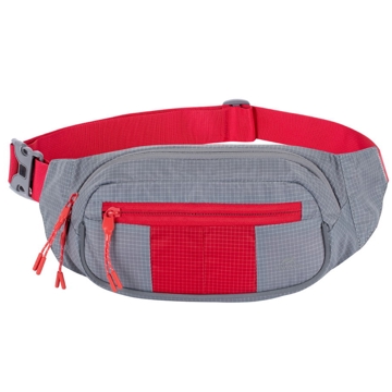 წელის ჩანთა Rivacase 5215, 7.9", Waist Bag, Grey/Red