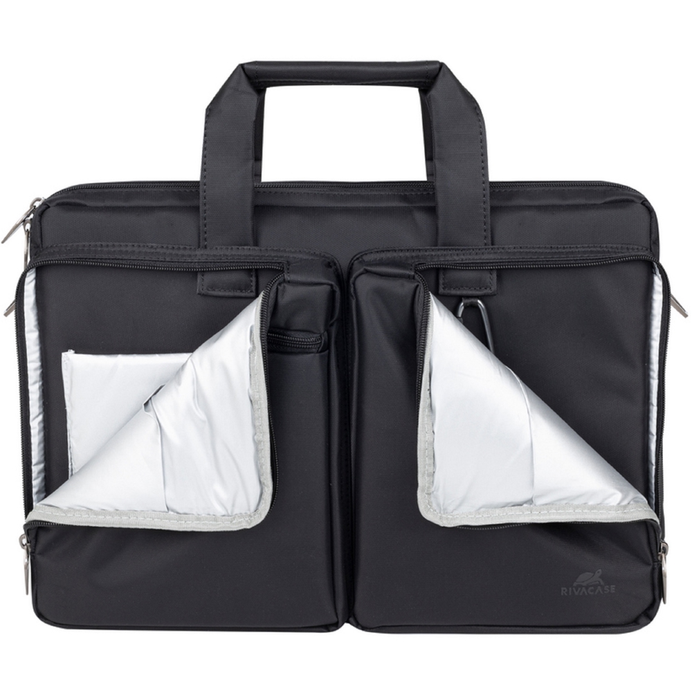 Rivacase 8530, 16", Laptop Bag, Black