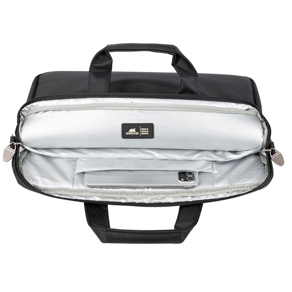 ნოუთბუქის ჩანთა Rivacase 8530, 16", Laptop Bag, Black