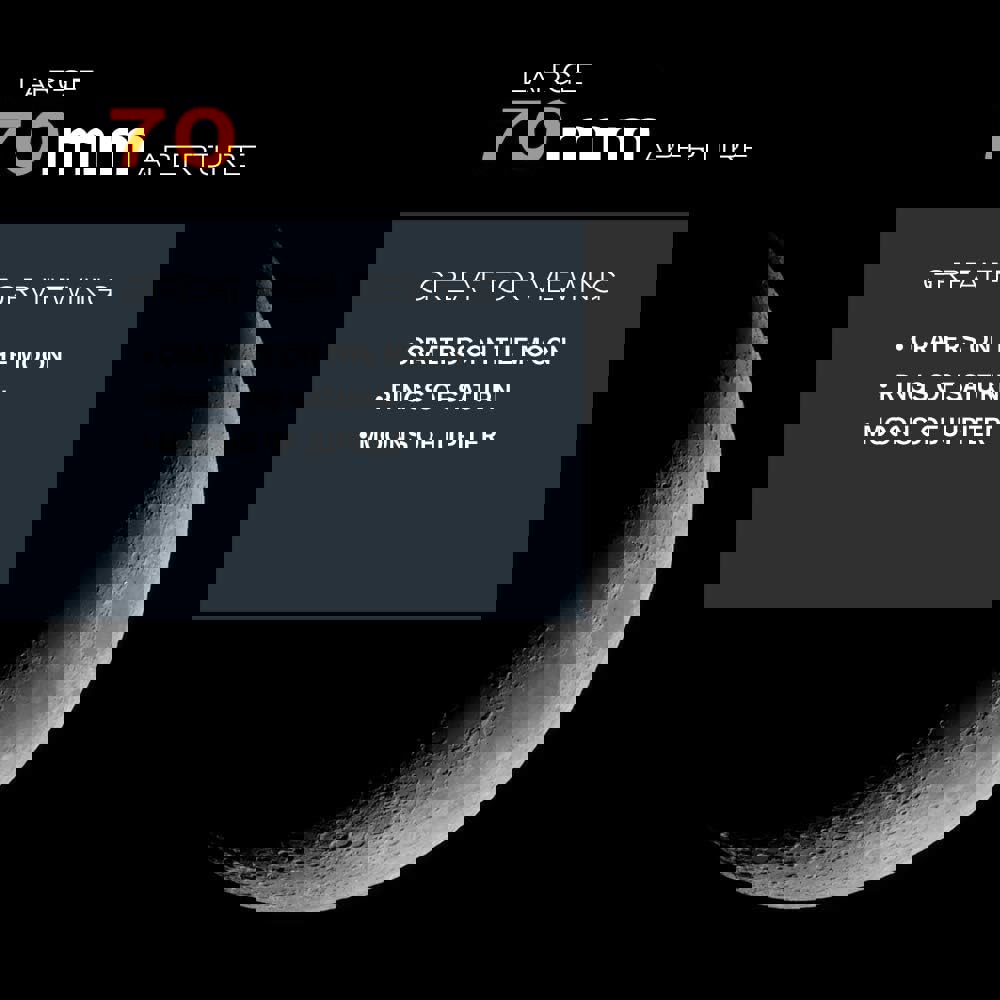 Celestron AstroMaster 70AZ, Telescope, Black