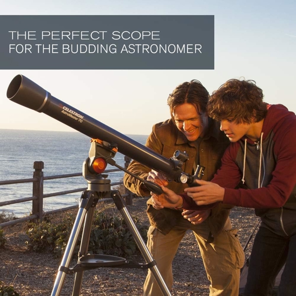 Celestron AstroMaster 70AZ, Telescope, Black