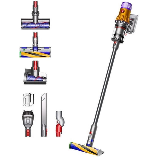 მტვერსასრუტი Dyson SV46 V12 DSAbs Ir/Nk, 545W, 0.35L, Vacuum Cleaner, Yellow/Iron