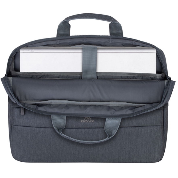 ნოუთბუქის ჩანთა Rivacase 7532, 15.6", Laptop Bag, Grey