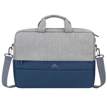 ნოუთბუქის ჩანთა Rivacase 7532, 15.6", Laptop Bag, Grey/Blue