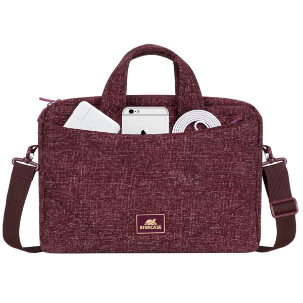 Rivacase 7921, 14", Laptop Bag, Burgundy Red