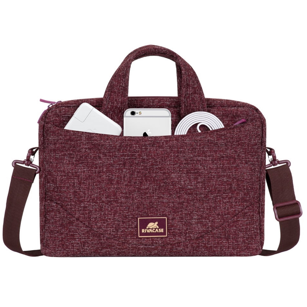 ნოუთბუქის ჩანთა Rivacase 7921, 14", Laptop Bag, Burgundy Red