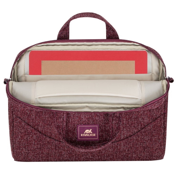 Rivacase 7921, 14", Laptop Bag, Burgundy Red