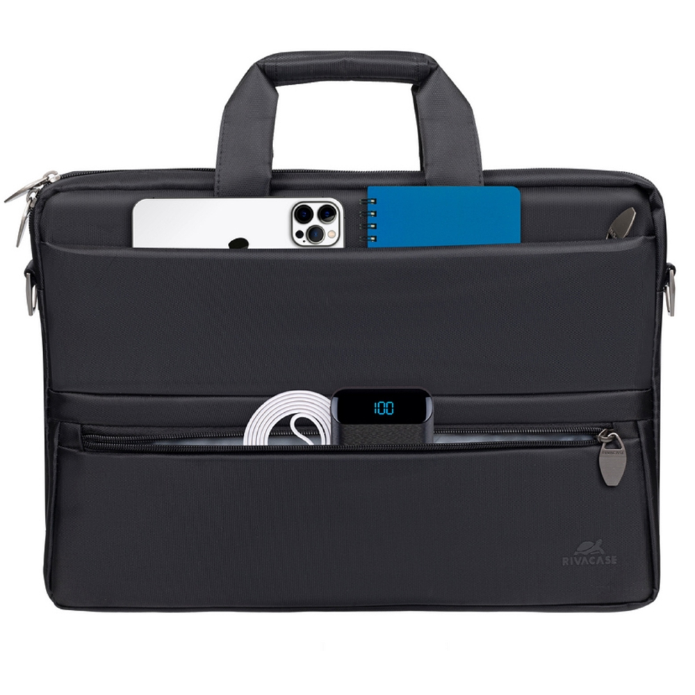 ნოუთბუქის ჩანთა Rivacase 8630, 15.6", Laptop Bag, Black