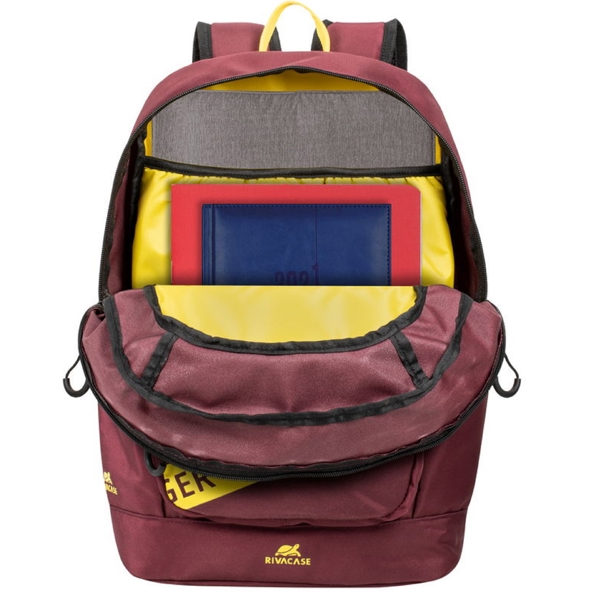 ზურგჩანთა Rivacase 7160 5421, 14L, Urban Backpack, Burgundy Red