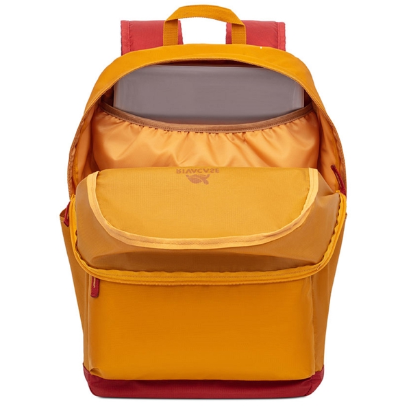 Rivacase 6813 5561 Lite, 24L, Urban Backpack, Yellow/Red