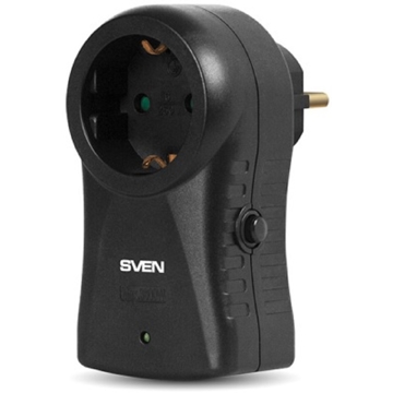 ადაპტერი Sven SV-014773, 1 Socket, Black