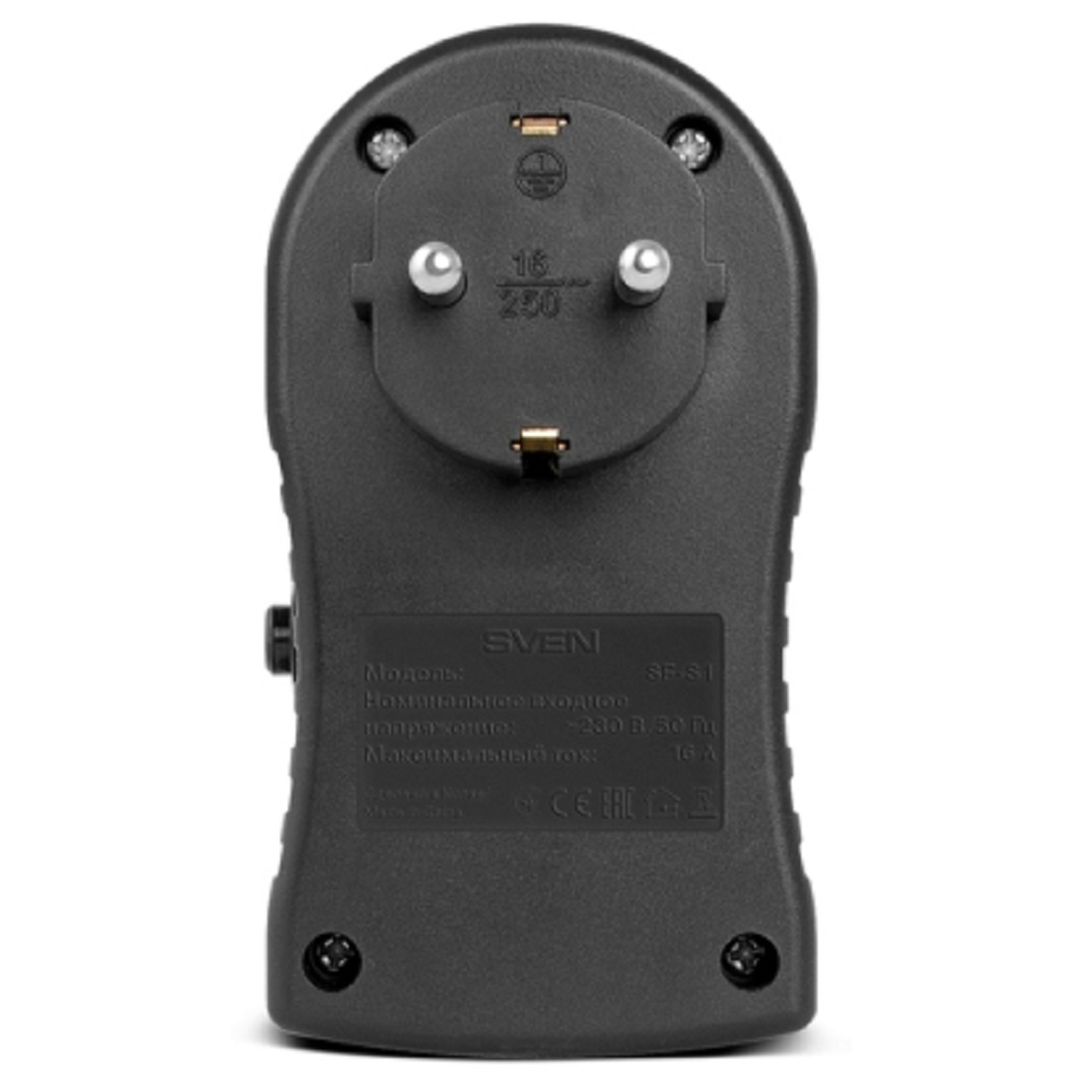 Sven SV-014773, 1 Socket, Black