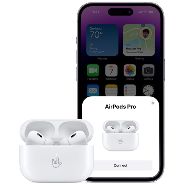 ყურსასმენი Apple MTJV3RU/A Airpods Pro (2nd gen), Earbuds, Wireless, Bluetooth, IPX4, White