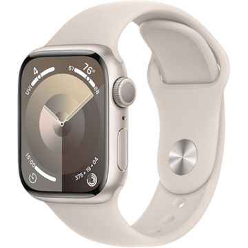 სმარტ საათი Apple MR973QI/A_MR973QR/A Watch Series 9, 1.9", 45mm, IPX6, Bluetooth, Wi-Fi, Smart Watch, Starlight