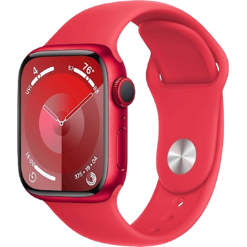 სმარტ საათი Apple MRXK3QI/A_MRXK3QR/A Watch Series 9, 1.9", 45mm, IPX6 Waterproof, Bluetooth, Wi-Fi, Smart Watch, Red