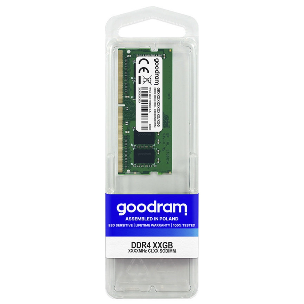 GoodRam GR3200S464L22S/16G, RAM 16GB, DDR4 SODIMM, 3200MHz