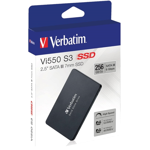 მყარი დისკი Verbatim 49351 Vi550 S3, 256GB, 2.5", Internal Hard Drive