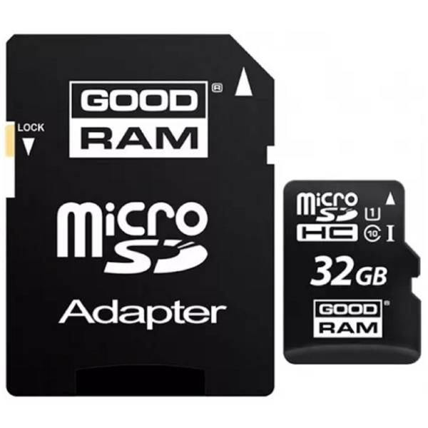 GoodRam M1AA-0320R12, 32GB, MicroSDHC, C10, UHS-I, U1, Black	