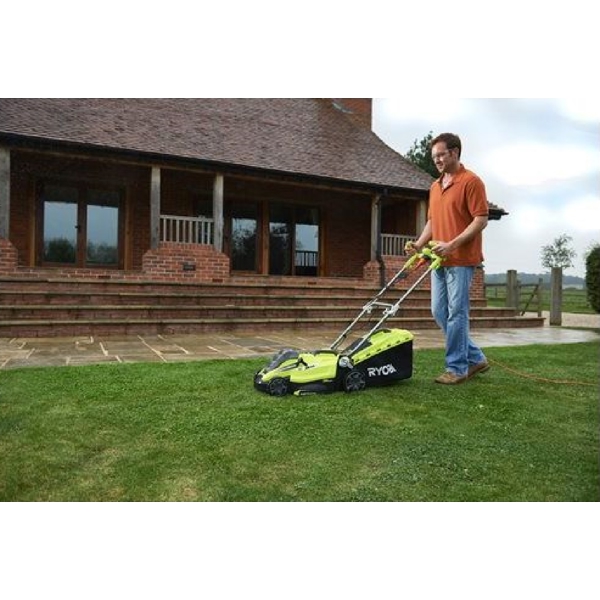 გაზონის საკრეჭი Ryobi RLM15E36H, 1500W, Electric Lawn Mower, Green