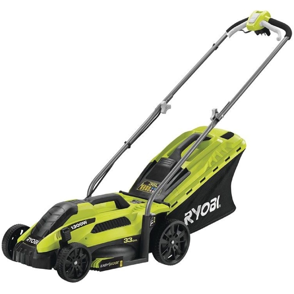 გაზონის საკრეჭი Ryobi RLM13E33S, 1300W, Electric Lawn Mower, Green