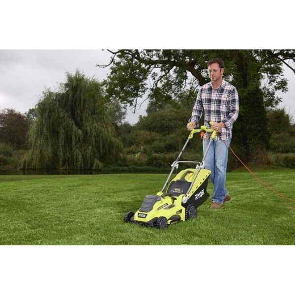 Ryobi RLM18E40H, 1800W, Electric Lawn Mower, Green