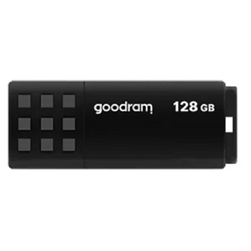 USB ფლეშ მეხსიერება GoodRam UME3-1280K0R11, 128GB, USB 3.0, Black