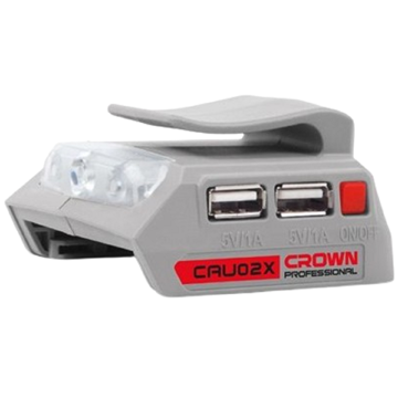 აკუმულატორის დამტენი Crown CAU02X-USB 20V, 20V, Battery Charger