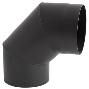 საკვამურის მუხლი Darco WS-KS130/90-CZ2 90°, Chimney Elbow, Black