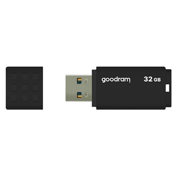 USB ფლეშ მეხსიერება GoodRam UME3-0320K0R11, 32GB, USB 3.0, Black