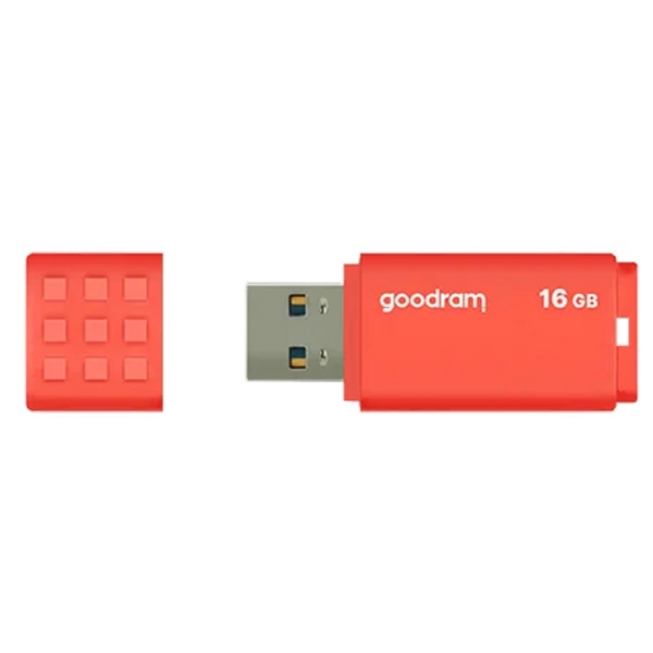 USB ფლეშ მეხსიერება GoodRam UME3-0160O0R11, 16GB, USB 3.0, Orange