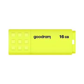 USB ფლეშ მეხსიერება GoodRam UME2-0160Y0R11, 16GB, USB 2.0, Yellow