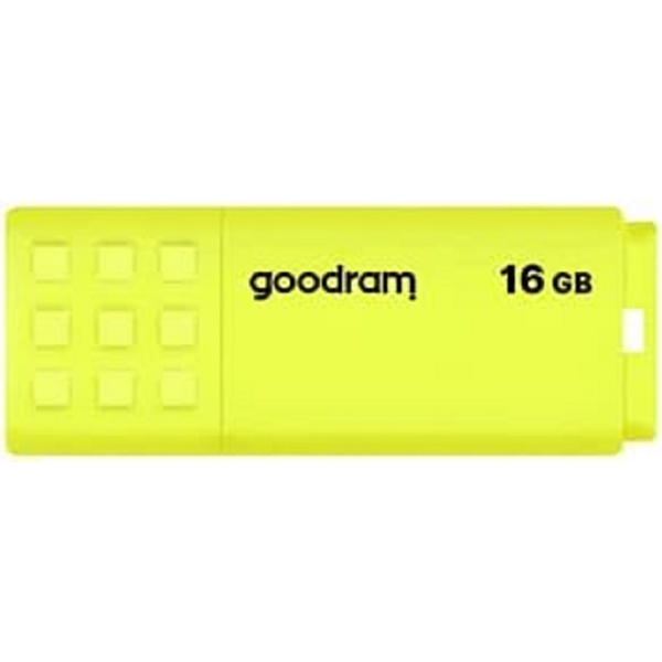 USB ფლეშ მეხსიერება GoodRam UME2-0160Y0R11, 16GB, USB 2.0, Yellow