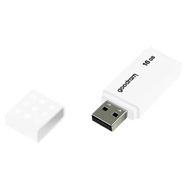 USB ფლეშ მეხსიერება GoodRam UME2-0160W0R11, 16GB, USB 2.0, White